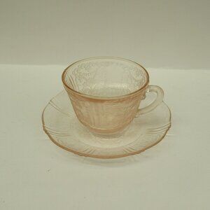 MacBeth Evans Vintage Pink AMERICAN SWEETHEART Tea or Coffee Cup and Saucer